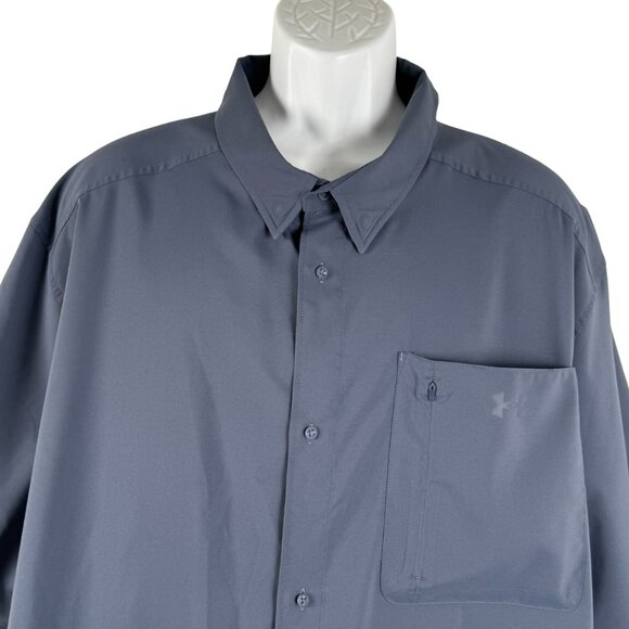Under Armour Drift Tide 2.0 Shirt Mens‎ 4XL Tall Fitted Short Sleeve TP-3260 - Picture 3 of 11
